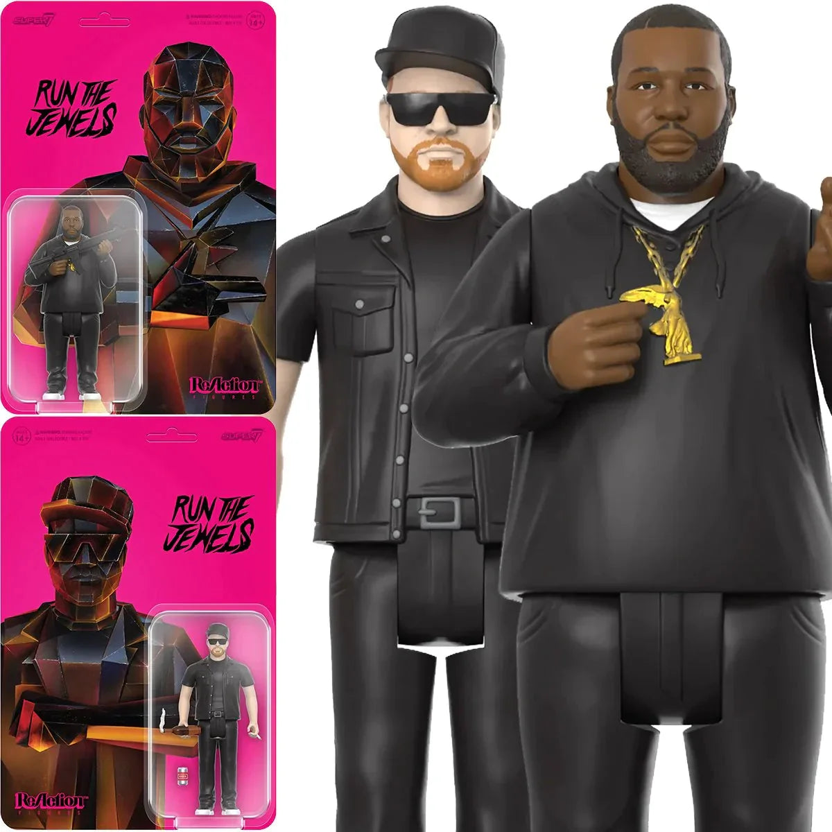 Super7 - Run the Jewels ReAction Figures Wave 2 Set - Dangerous Killer Mike and El-P