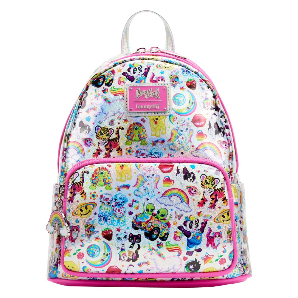 Loungefly Lisa Frank: AOP Iridescent Mini Backpack
