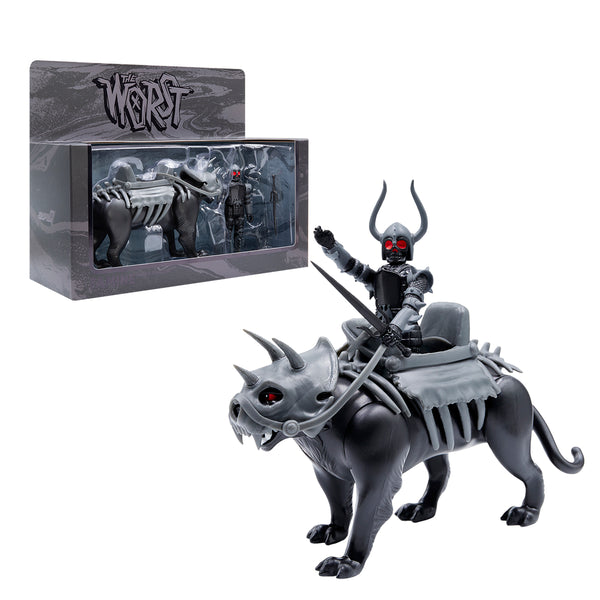 Super7 - The Four Worstmen Of The Apocalypse ReAction Figure - Black Falcon And Famine Puma