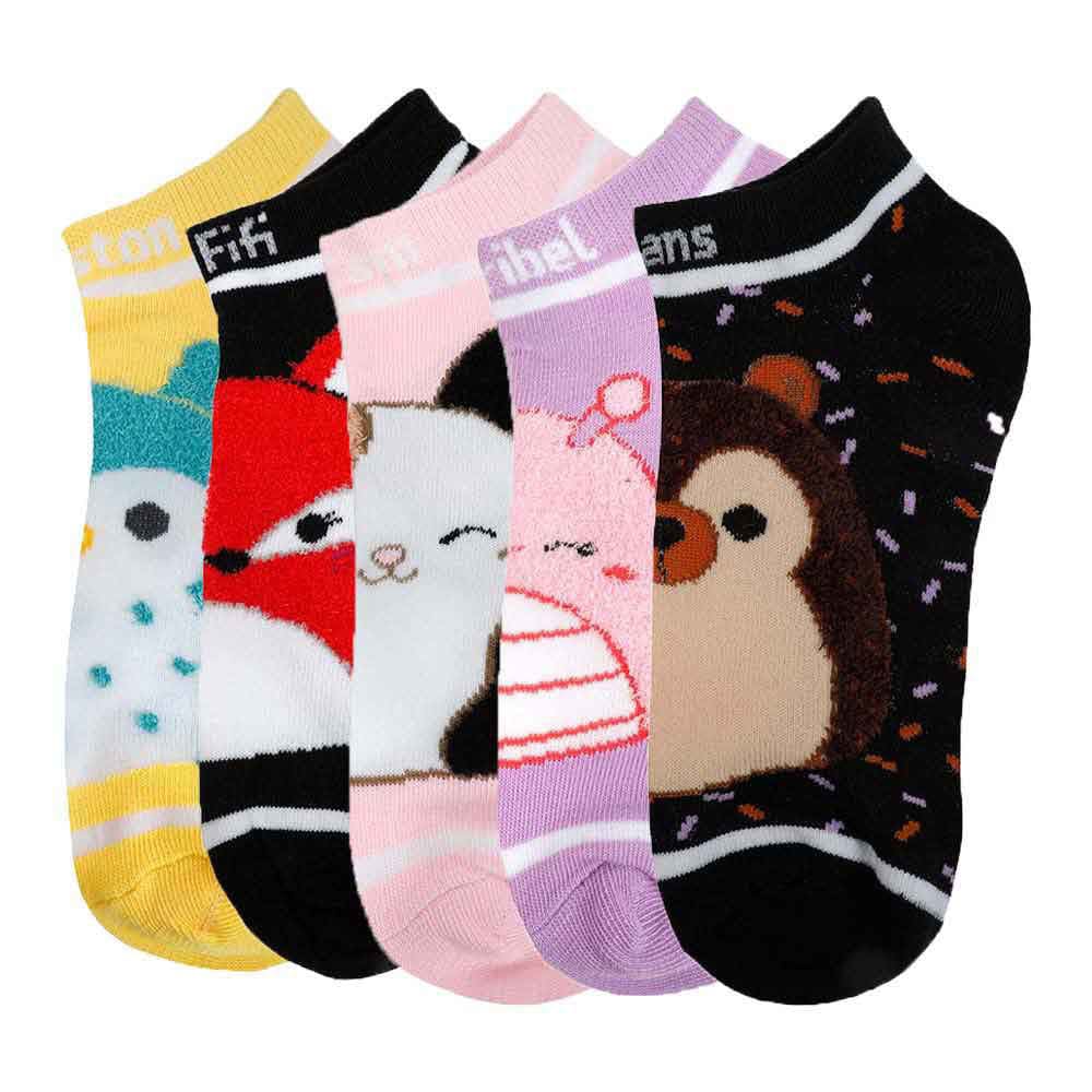 Squishmallows Characters Youth 5 Pair Ankle Socks - Socks
