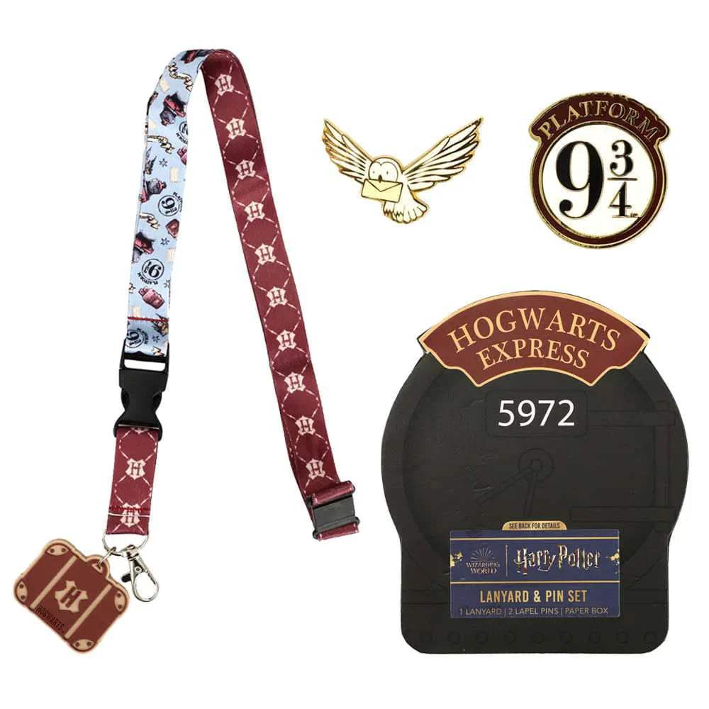Harry Potter Hogwarts Express Lapel Pins & Lanyard Box Set -