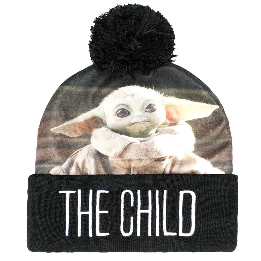 Star Wars The Mandalorian Grogu Sublimated Pom Cuff Beanie -