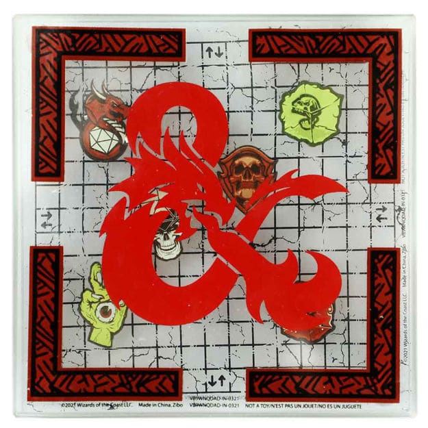 Dungeons & Dragons Stacking Glass Coasters (Set of 4) - Home