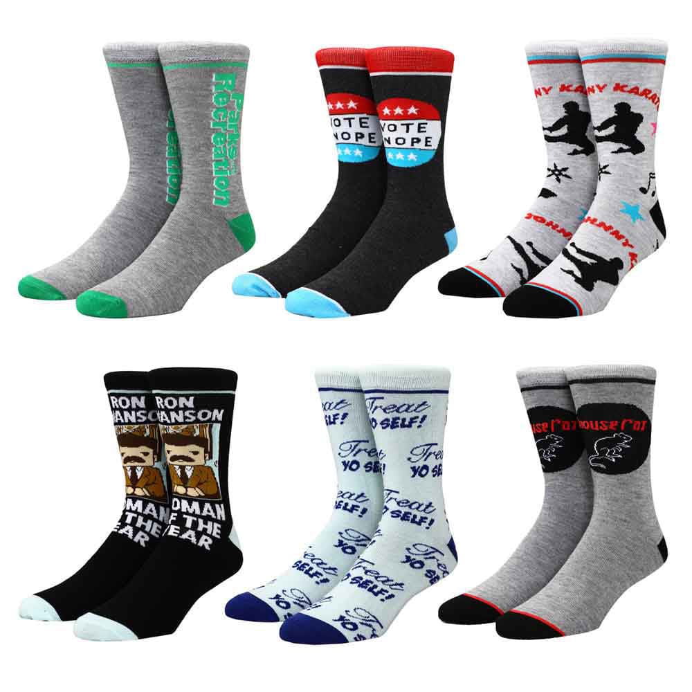 Parks & Recreation 6 Pair Crew Socks - Socks