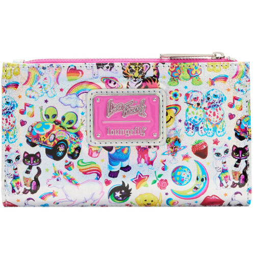 Loungefly Lisa Frank: AOP Iridescent Flap Wallet