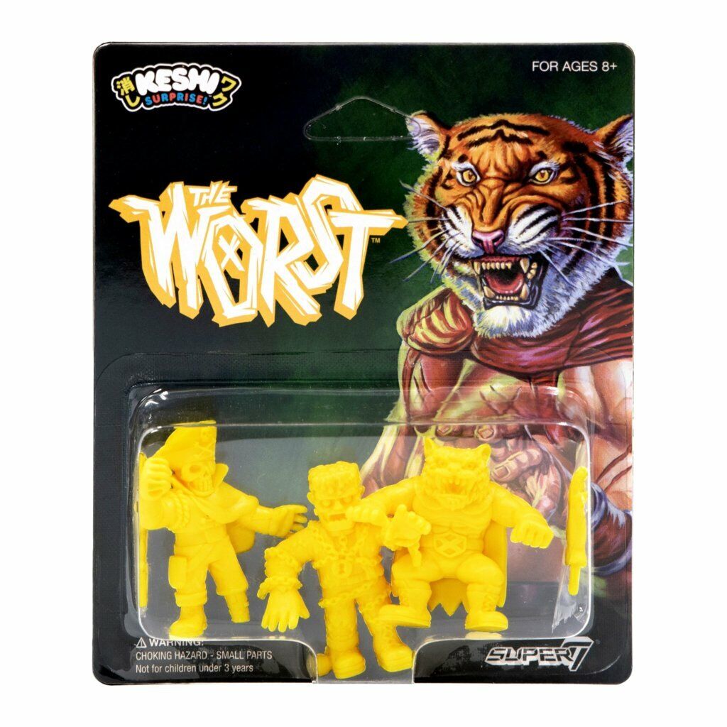 Super7 - The Worst Keshi Pack A - Red Tiger, Captain Deadstar, Frankenghost (Yellow)