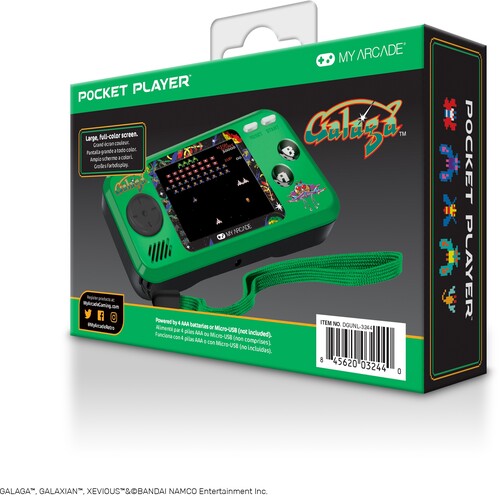 My Arcade DGUNL-3244 Galaga Pocket Player Portable Handheld Game System