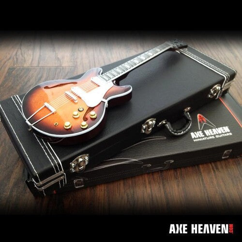 Axe Heaven Mini Guitar Replica Collectible Black Guitar Case