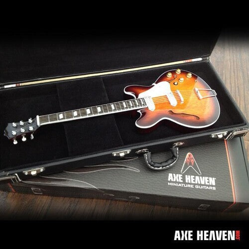 Axe Heaven Mini Guitar Replica Collectible Black Guitar Case