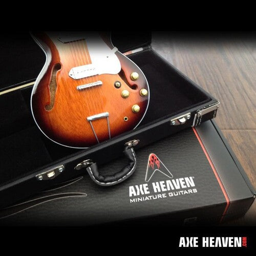 Axe Heaven Mini Guitar Replica Collectible Black Guitar Case