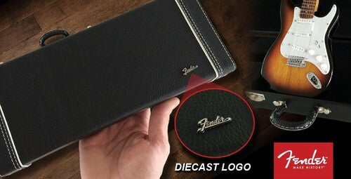 Axe Heaven Fender Mini Guitar Replica Collectible Black Guitar Case With Diecast Fender Logo