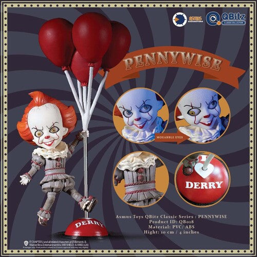 Asmus Toys - IT Qbitz Classic Series Pennywise Action Figure with Balloon (Net)