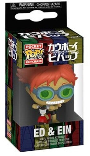 FUNKO POP! KEYCHAIN: CowboyBebop - Edward On Scooter w/Ein
