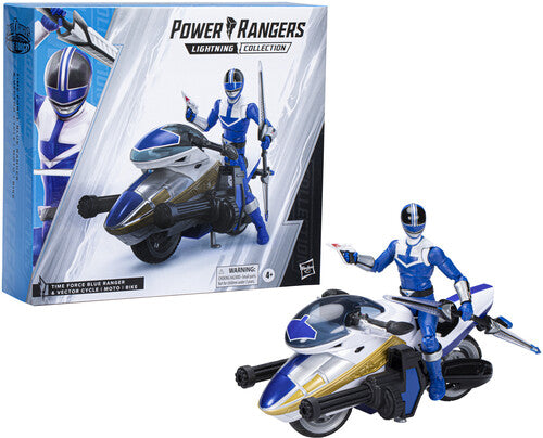 Hasbro Collectibles - Power Rangers Lightning Collection Time Force Blue Ranger and Vector Cycle