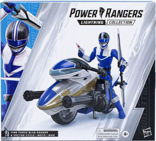 Hasbro Collectibles - Power Rangers Lightning Collection Time Force Blue Ranger and Vector Cycle