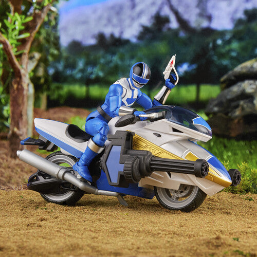 Hasbro Collectibles - Power Rangers Lightning Collection Time Force Blue Ranger and Vector Cycle
