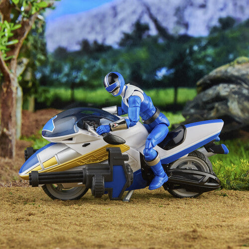 Hasbro Collectibles - Power Rangers Lightning Collection Time Force Blue Ranger and Vector Cycle