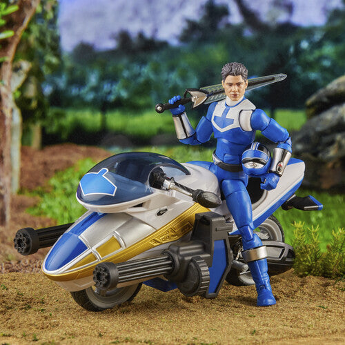 Hasbro Collectibles - Power Rangers Lightning Collection Time Force Blue Ranger and Vector Cycle