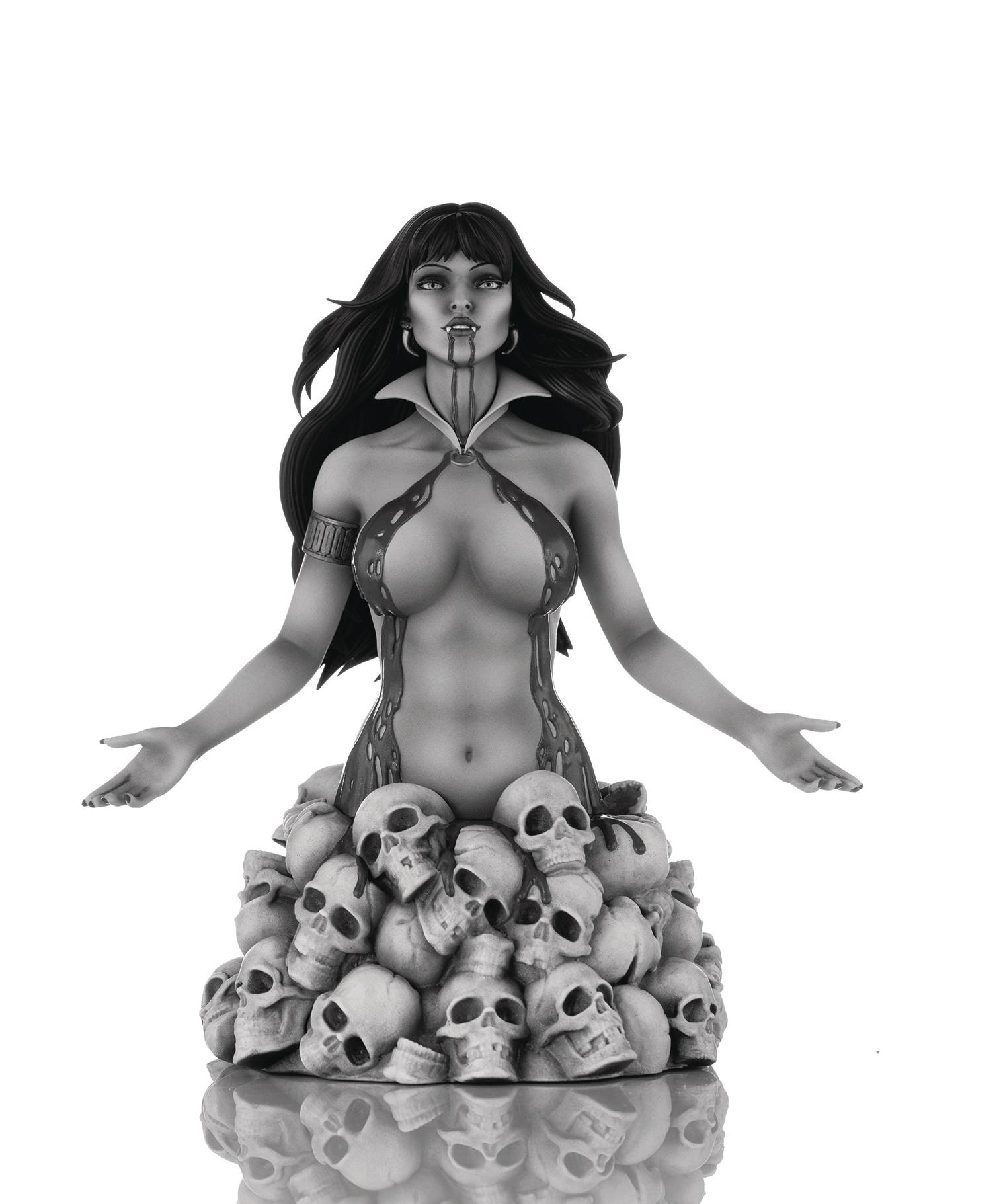 Artgerm Vampirella Coll B&W Bust Proof