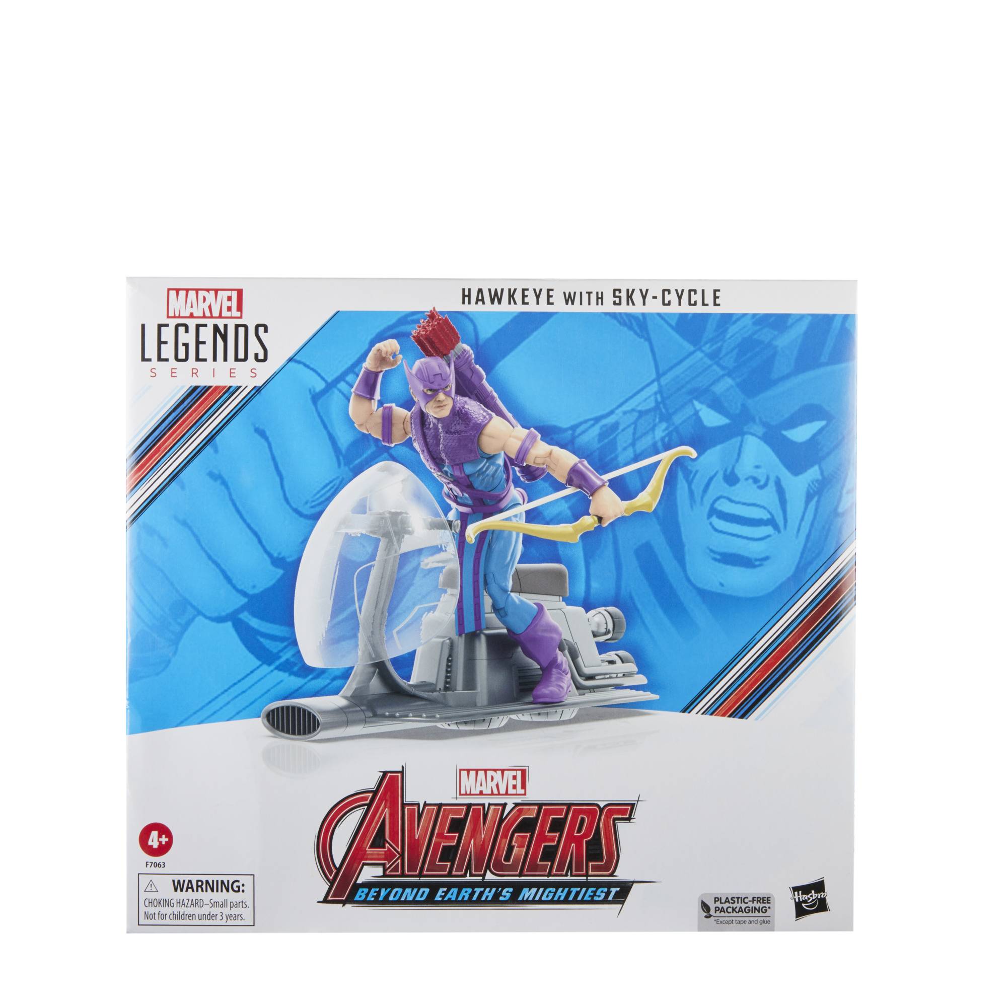 Avengers 60th Ann Legends Hawkeye withsky Cycle Action Figure