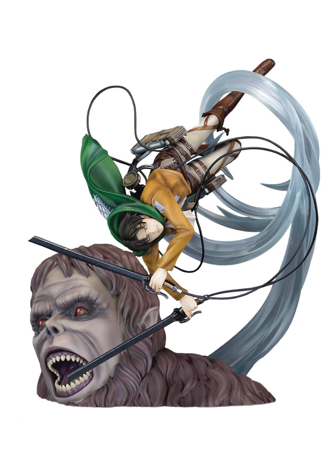 Attack on Titan Levi Vs Beast Titan PVC Figure