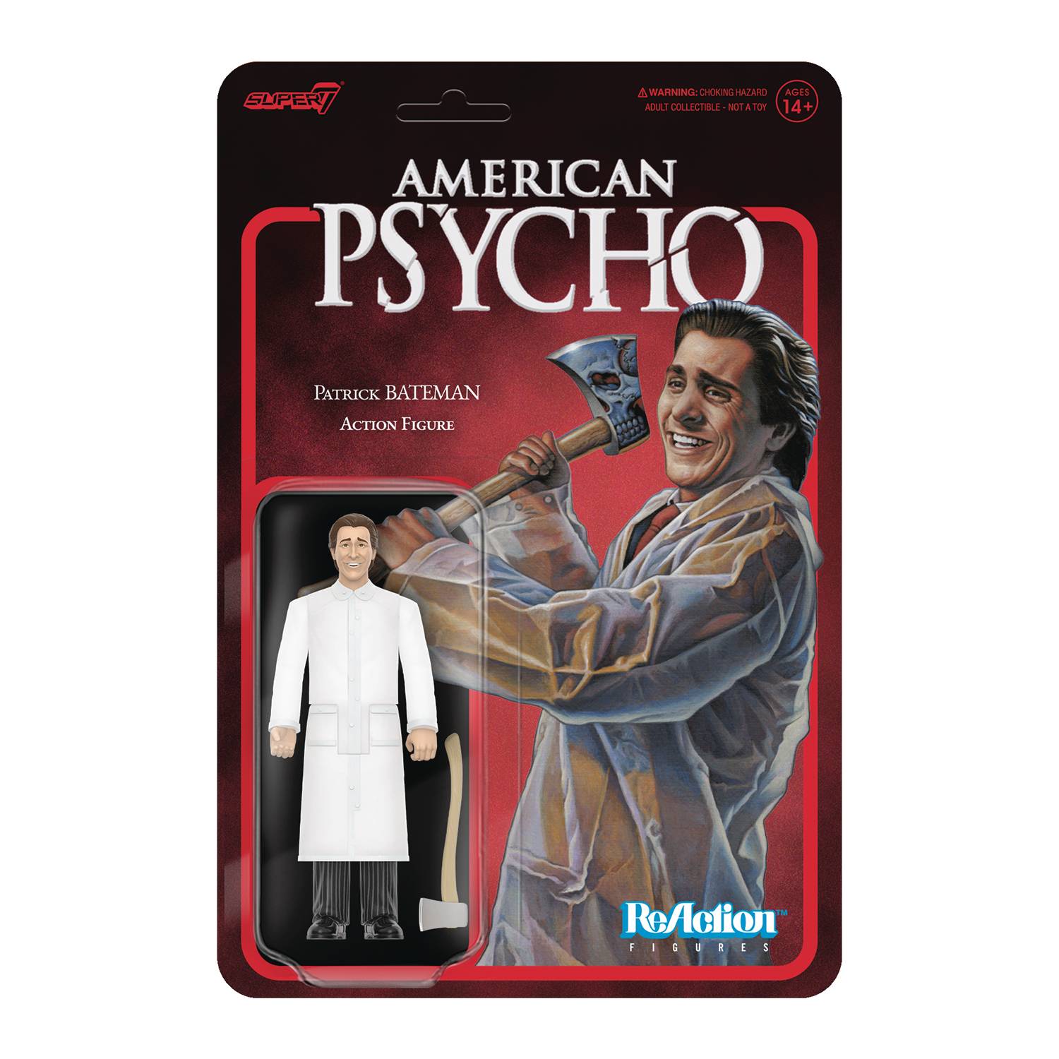 American Psycho Re Action WV1 Patrick Bateman Raincoat Action Figure