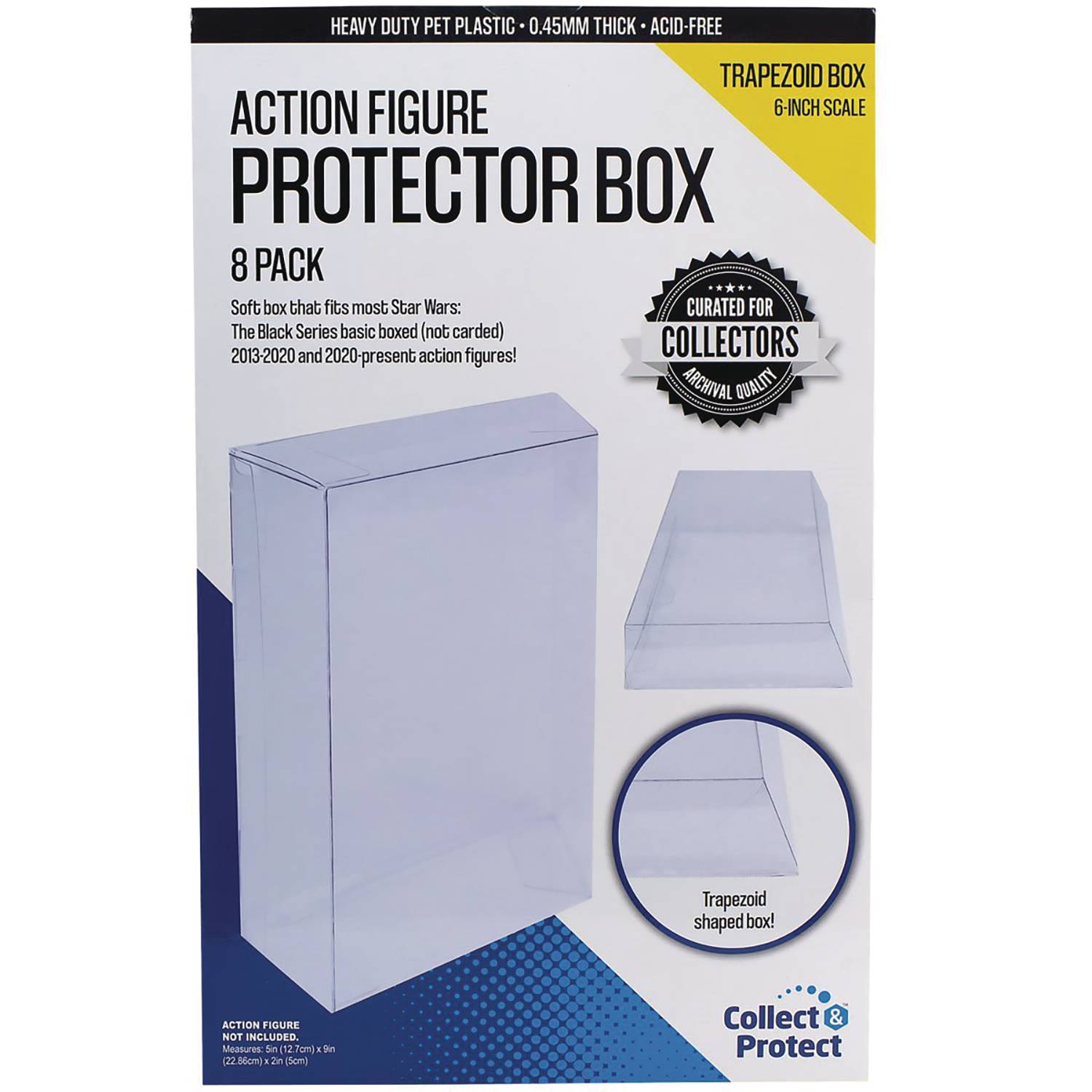 A Countion Figure 6" Collapsible Prote Countor Box Trapezoid 8 Pack