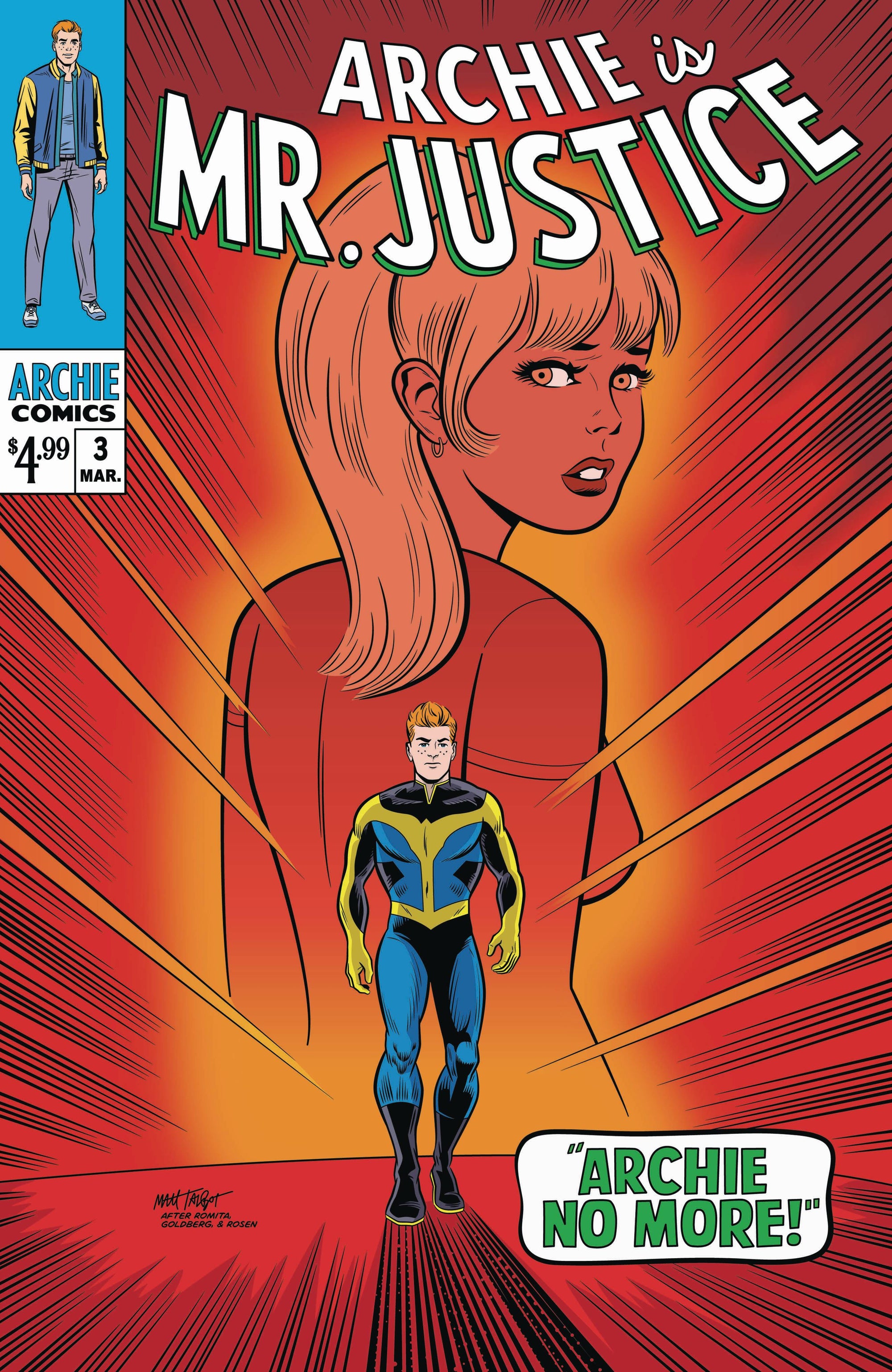 Archie Is Mr Justice #3 (of 4) Cover C Matt Talbot