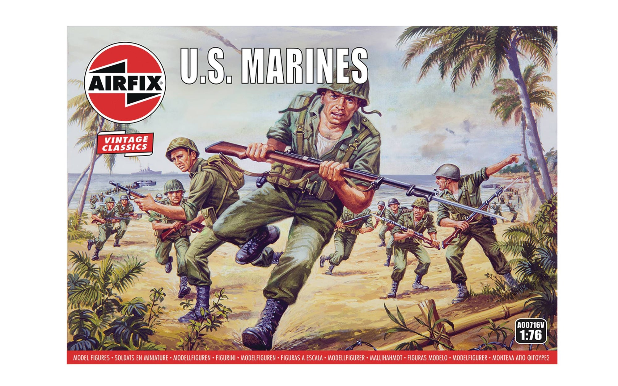 Airfix Wwii Us Marines 1/76 Figure Set