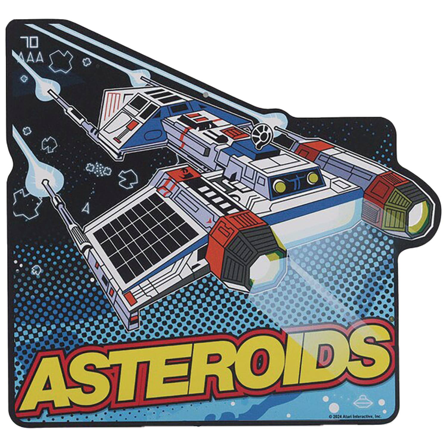 Atari Asteroids Logo 11" Metal Sign