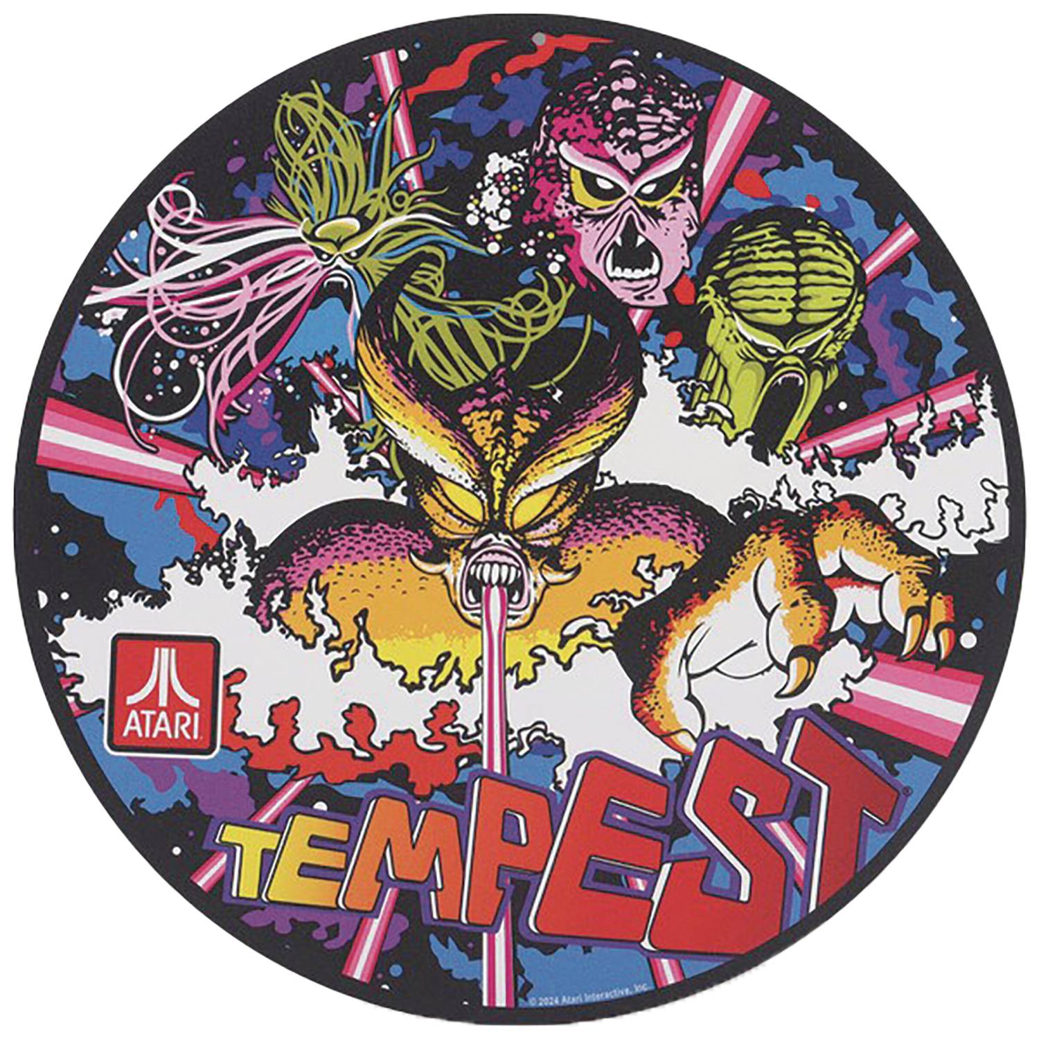 Atari Tempest Logo 11" Round Metal Sign