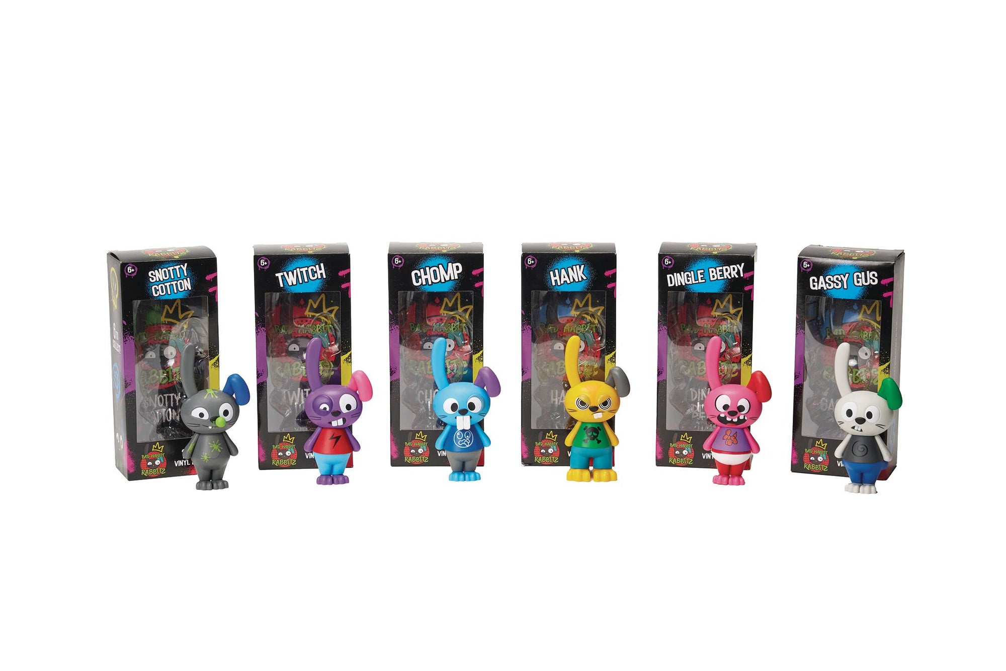 Bad Habbit Rabbitz Figure 12 Piece Display
