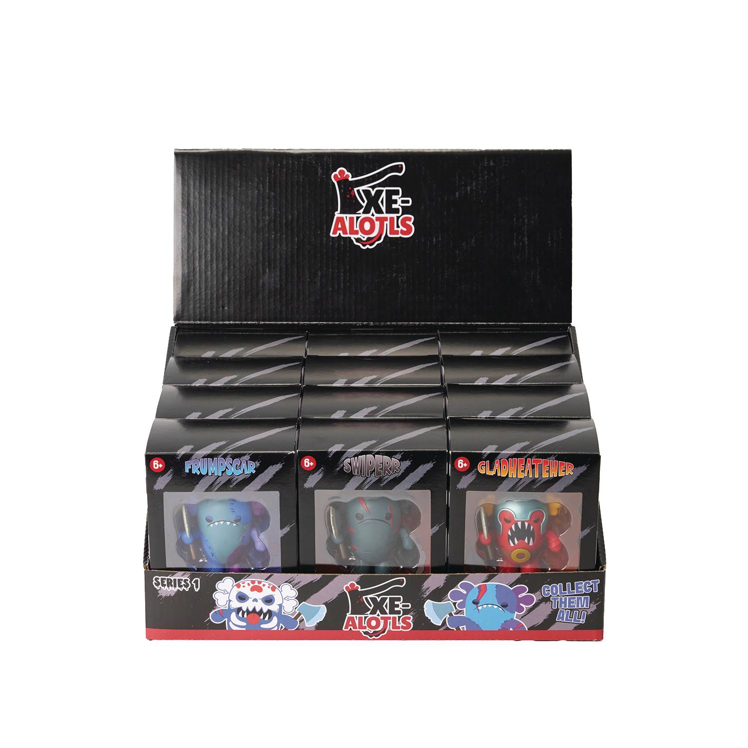 Axe-alotls Plastic Figure 12 Piece Display