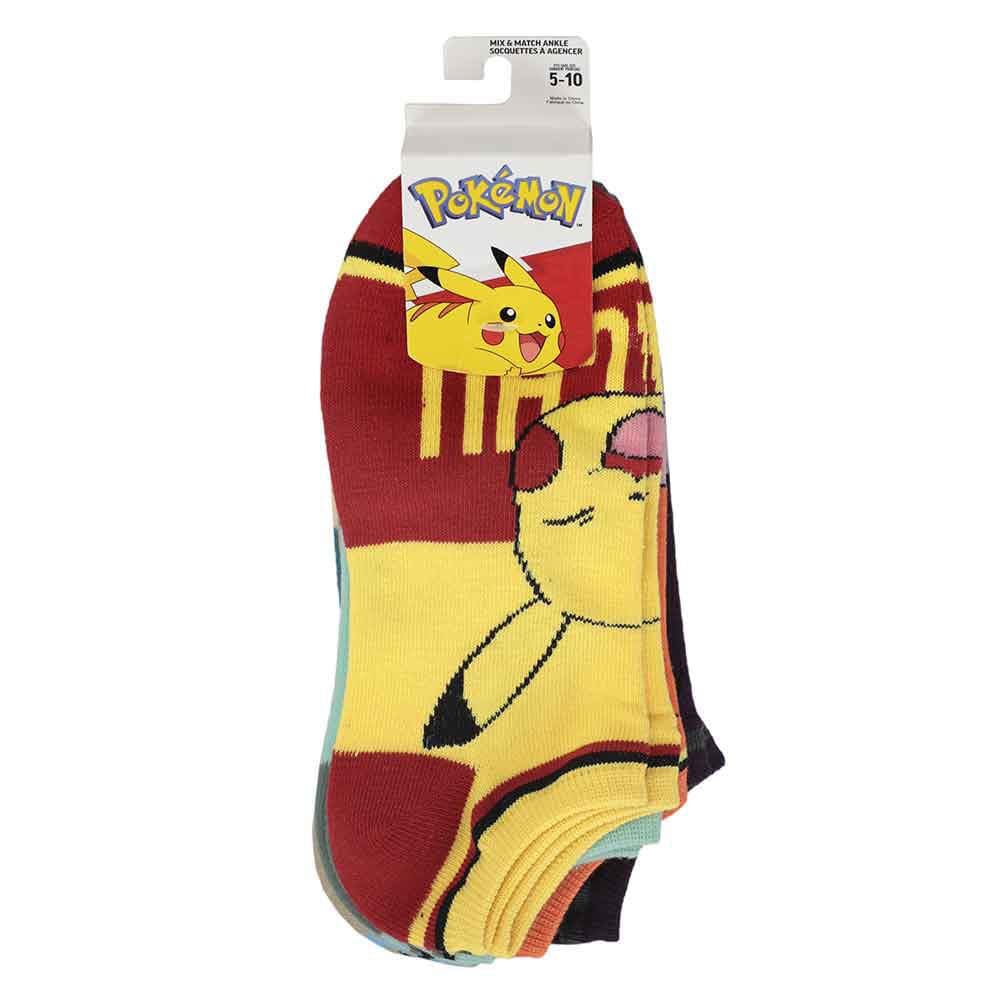 Pokemon Character Names Ankle Socks (Pack of 6) - Socks