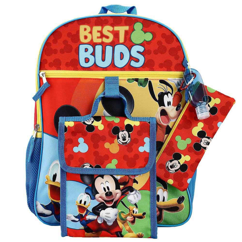 16 Disney Mickey Mouse Backpack (6 Piece Set) - Backpacks
