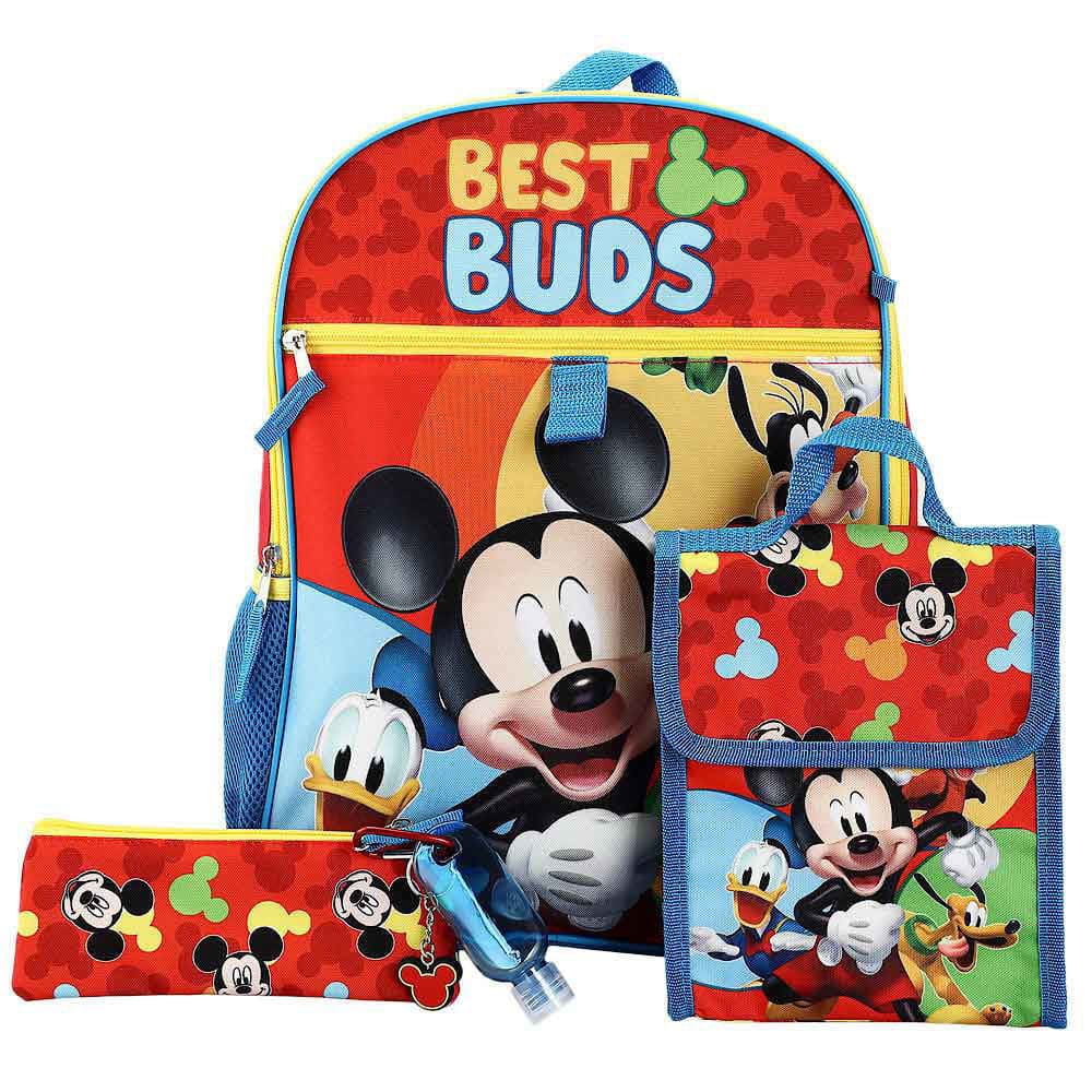 16 Disney Mickey Mouse Backpack (6 Piece Set) - Backpacks