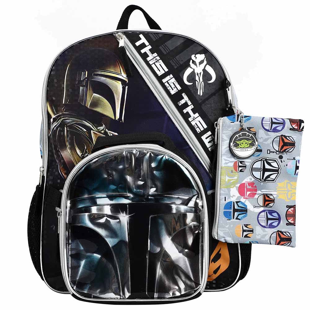 16 Star Wars The Mandalorian Backpack (5 Piece Set) -