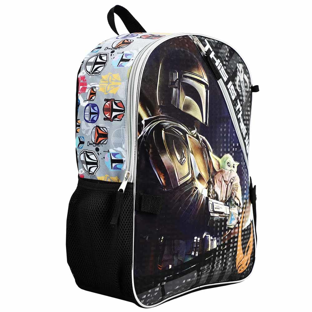 16 Star Wars The Mandalorian Backpack (5 Piece Set) -