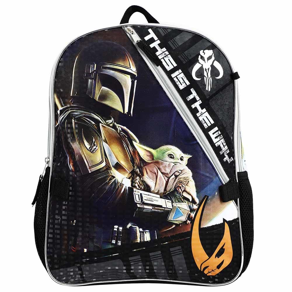 16 Star Wars The Mandalorian Backpack (5 Piece Set) -