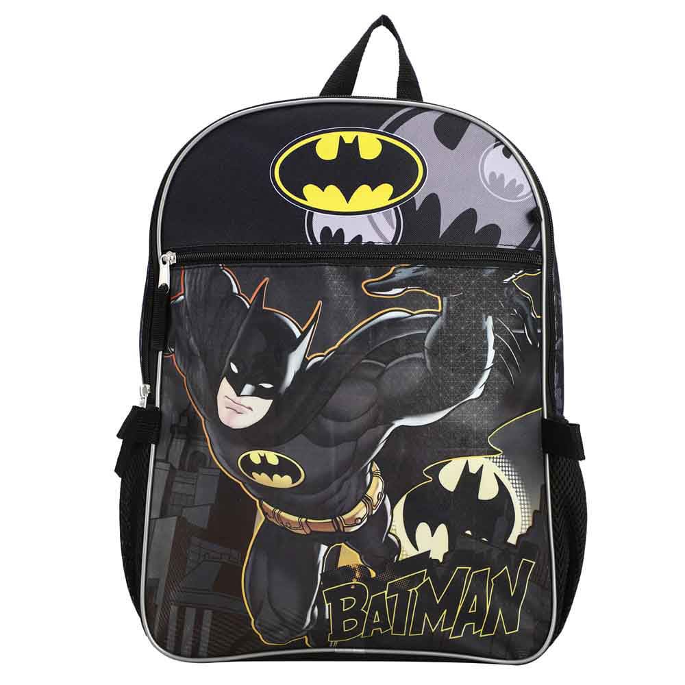 16 DC Comics Batman Backpack (5 Piece Set) - Backpacks