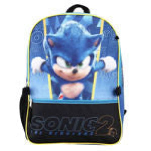 16 Sonic The Hedgehog 2 Logo Backpack (5 Piece Set) -