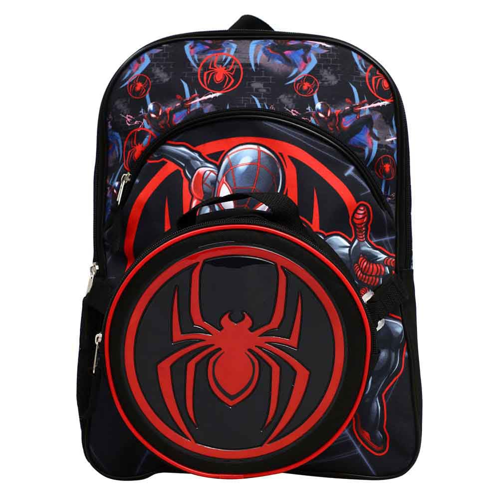 16 Marvel Spider-Man Miles Youth Backpack & Lunchbox -