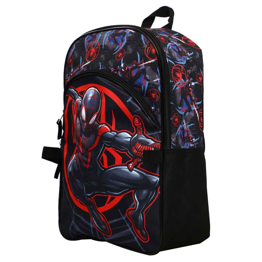 16 Marvel Spider-Man Miles Youth Backpack & Lunchbox -