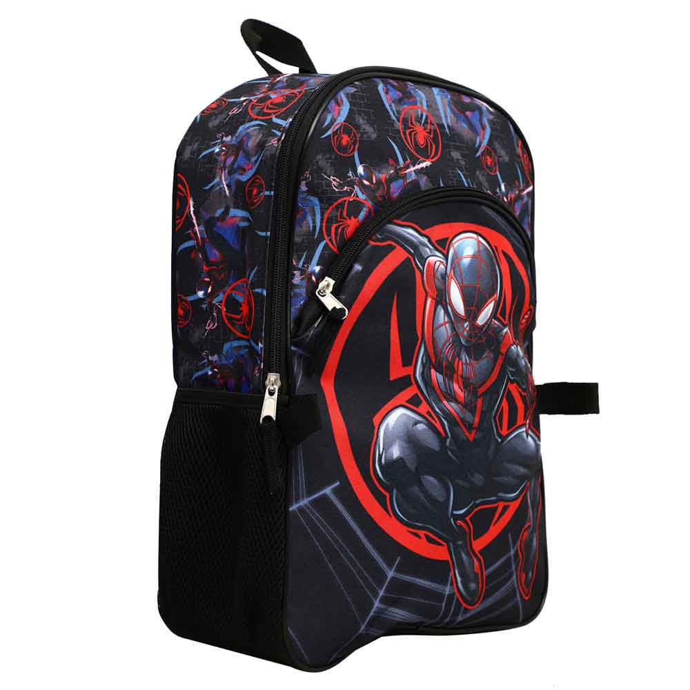 16 Marvel Spider-Man Miles Youth Backpack & Lunchbox -