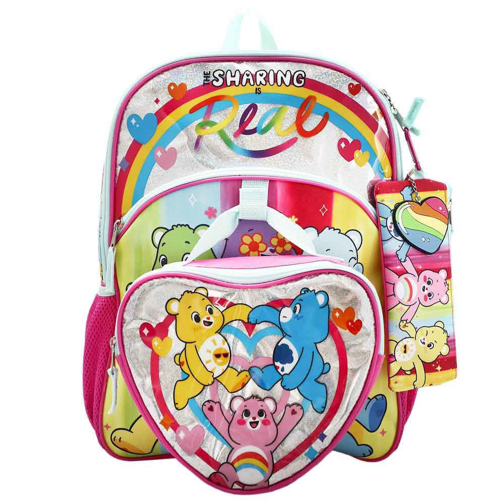 16 Care Bears Sharing Is Real Backpack (5 Piece Set) - 