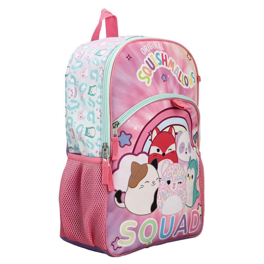 16 Squishmallows Squad Sublimated Print Backpack (4 Piece 