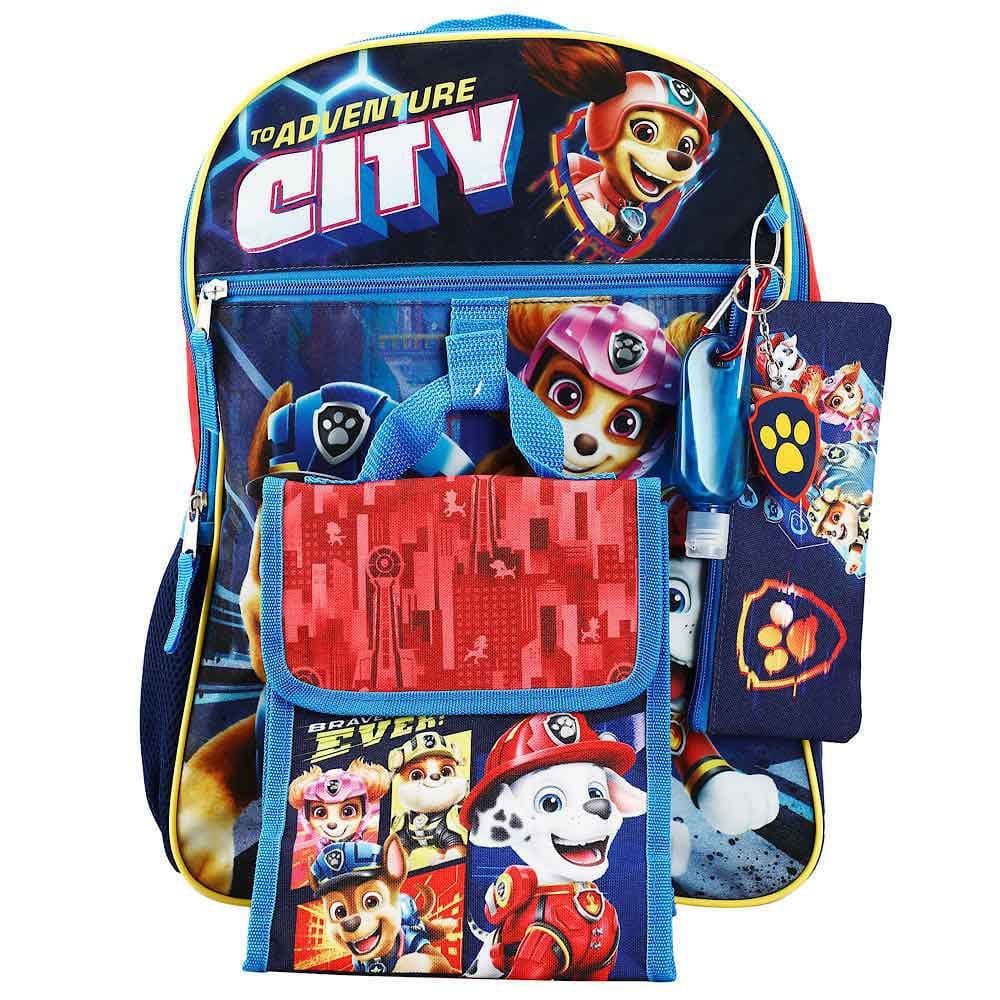 16 Paw Patrol Movie 6 Pc Backpack Set - Backpacks
