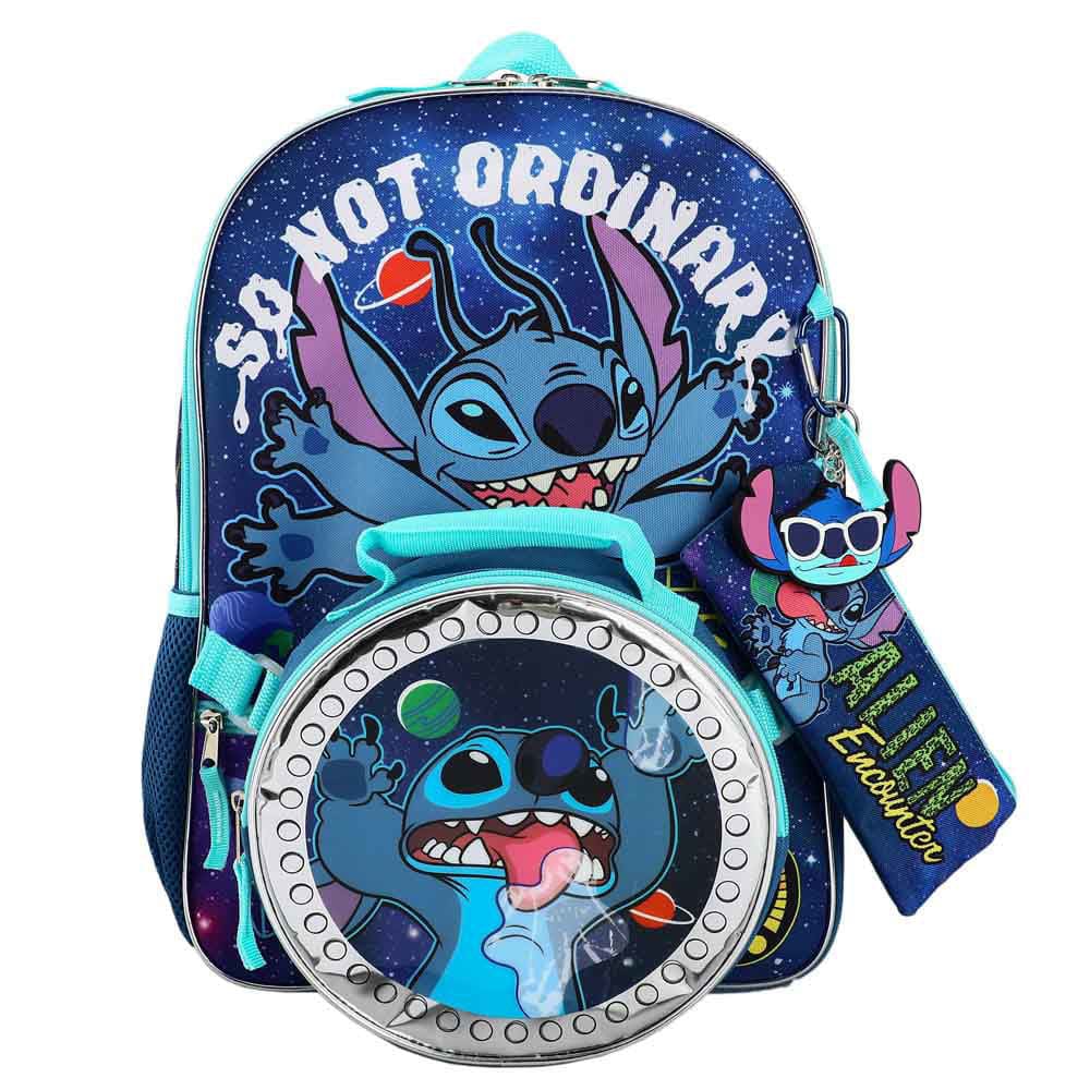 16 Disney Stitch Backpack (5 Piece Set) - Backpacks