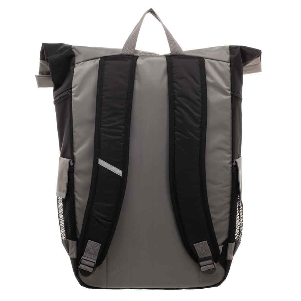 17 Grey Roll Top Laptop Backpack - Backpacks