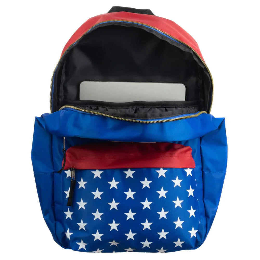 18 DC Comics Wonder Woman Stars Laptop Backpack - Backpacks